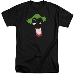 Batman Comics Joker Simplified Men's 18/1 Tall Cotton Short-Sleeve T-Shirt