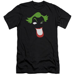 Batman Comics Joker Simplified Men's Ultra-Soft 30/1 Cotton Slim Short-Sleeve T-Shirt
