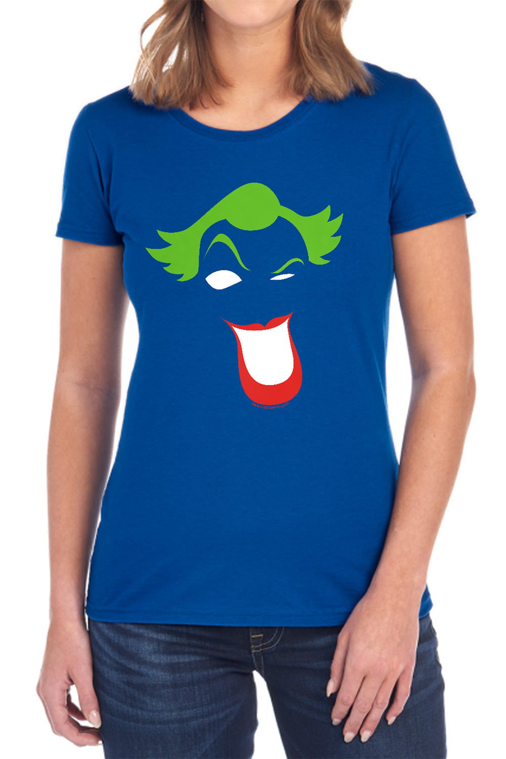 Batman Comics Joker Simplified Women's 18/1 Cotton Short-Sleeve T-Shirt