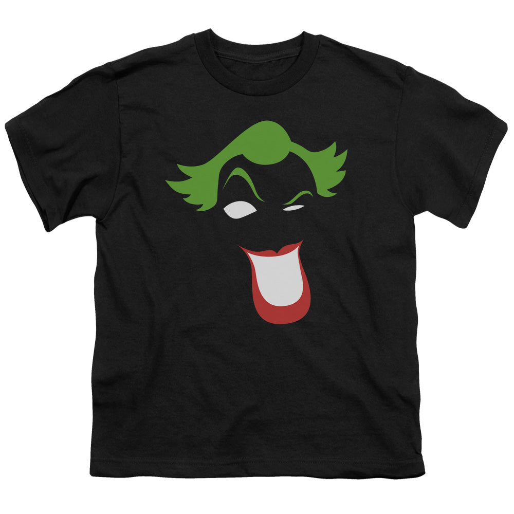 Batman Comics Joker Simplified Youth 18/1 100% Cotton Short-Sleeve T-Shirt
