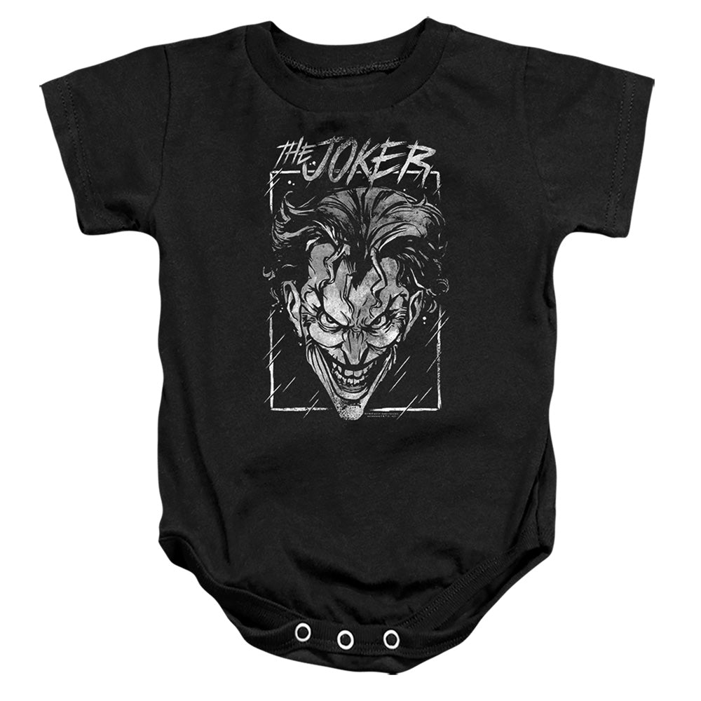 Batman Comics Joker Storm On Black Infant's Cotton SS Snapsuit