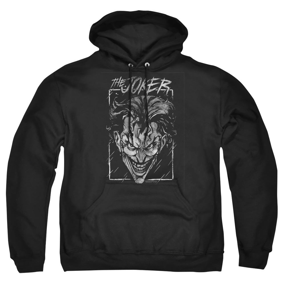Batman Comics Joker Storm On Black Men's Pull-Over 75 25 Poly Hoodie