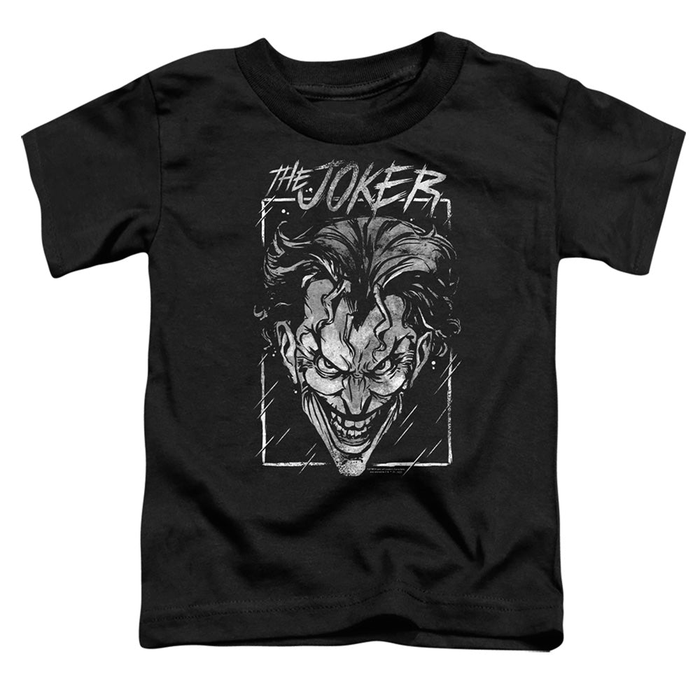Batman Comics Joker Storm On Black Toddler 18/1 Cotton Short-Sleeve T-Shirt