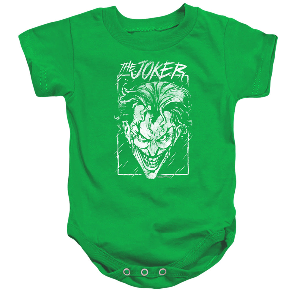 Batman Comics Joker Storm On Green Infant's Cotton SS Snapsuit