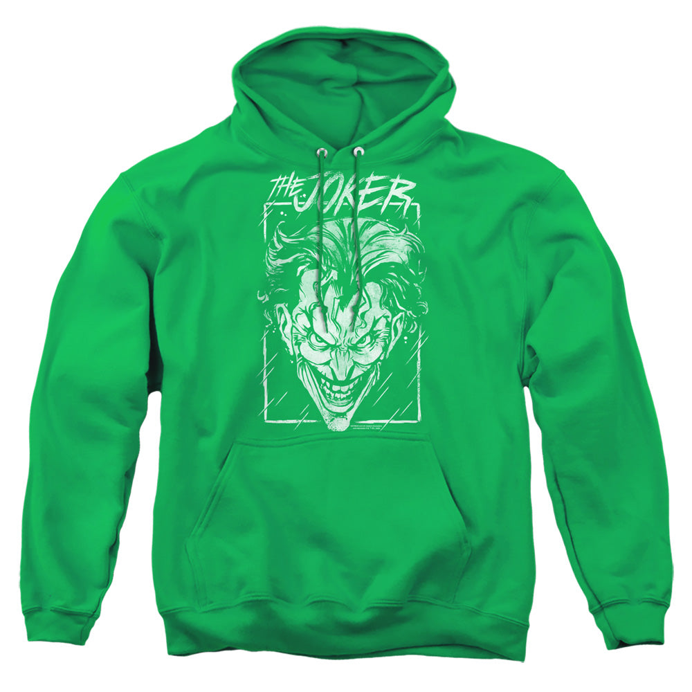 Batman Comics Joker Storm On Green Men's Pull-Over 75 25 Poly Hoodie
