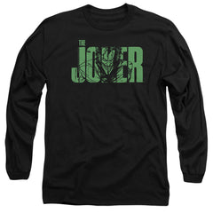 Batman Comics Joker Text On Black Men's 18/1 Cotton Long-Sleeve T-Shirt