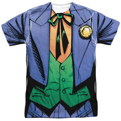 Batman Comics Joker Uniform Men's Regular Fit Polyester Short-Sleeve T-Shirt