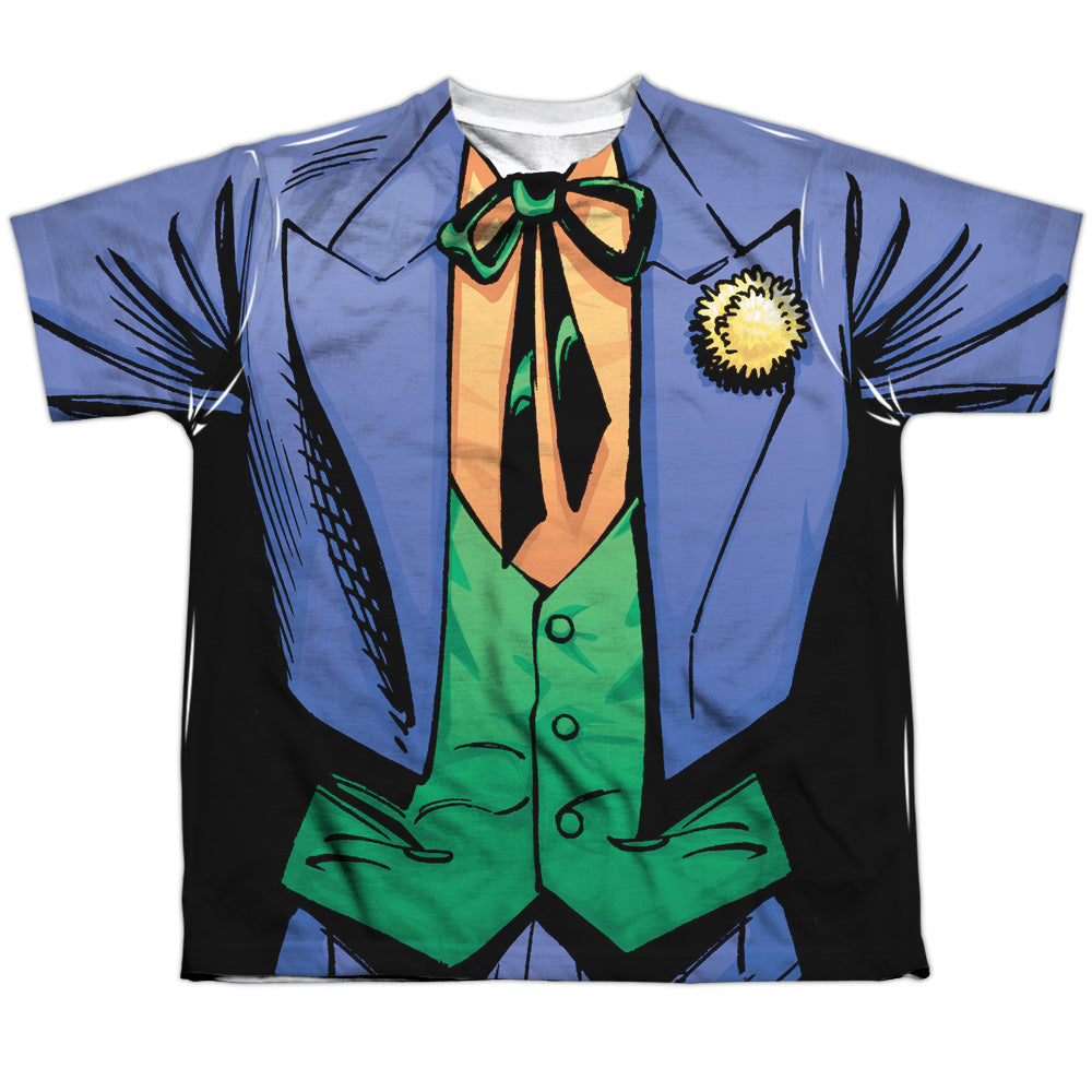 Batman Comics Joker Uniform Youth Regular Fit Poly Short-Sleeve T-Shirt