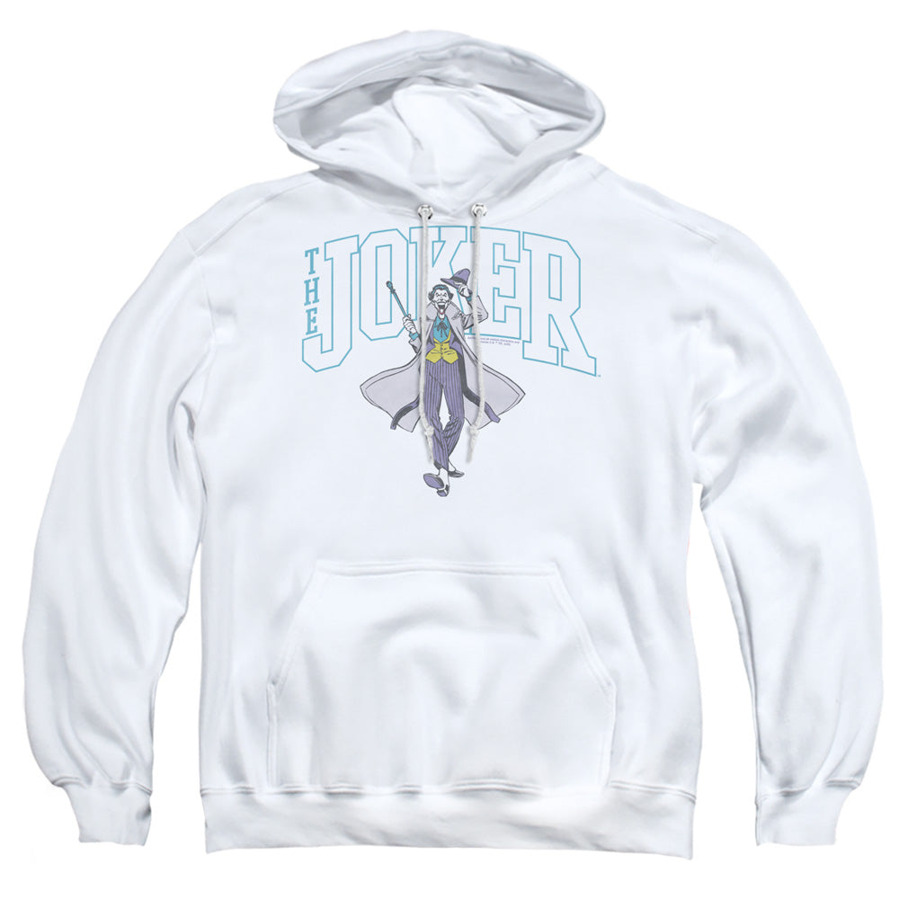 Batman Comics Joker Varsity On White Men's Pull-Over 75 25 Poly Hoodie