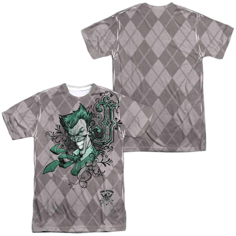 Batman Comics Jokergyle Men's Regular Fit Polyester Short-Sleeve T-Shirt