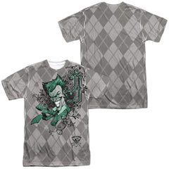 Batman Comics Jokergyle Men's Regular Fit Polyester Short-Sleeve T-Shirt