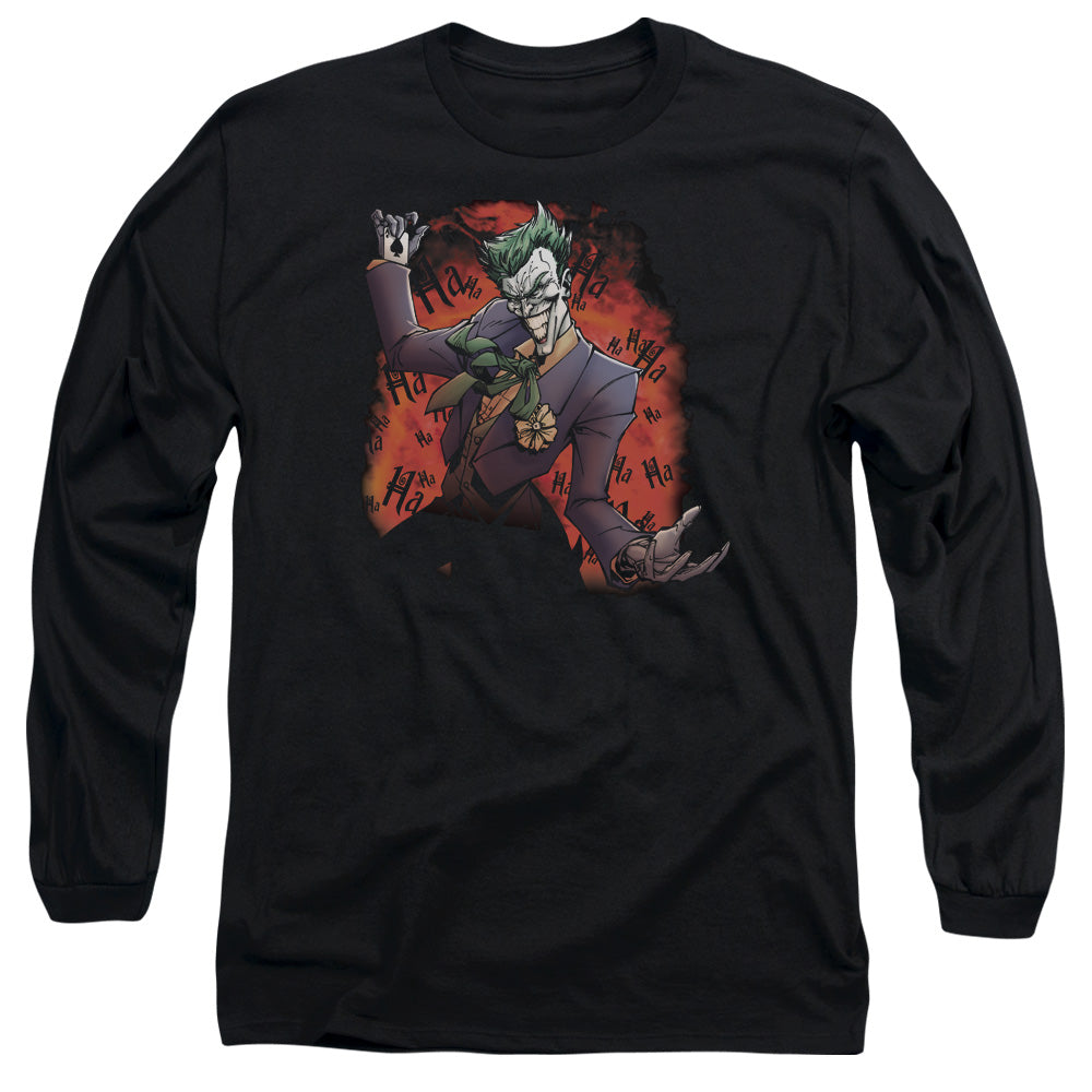 Batman Comics Jokers Ave Men's 18/1 Cotton Long-Sleeve T-Shirt