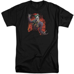 Batman Comics Jokers Ave Men's 18/1 Tall Cotton Short-Sleeve T-Shirt