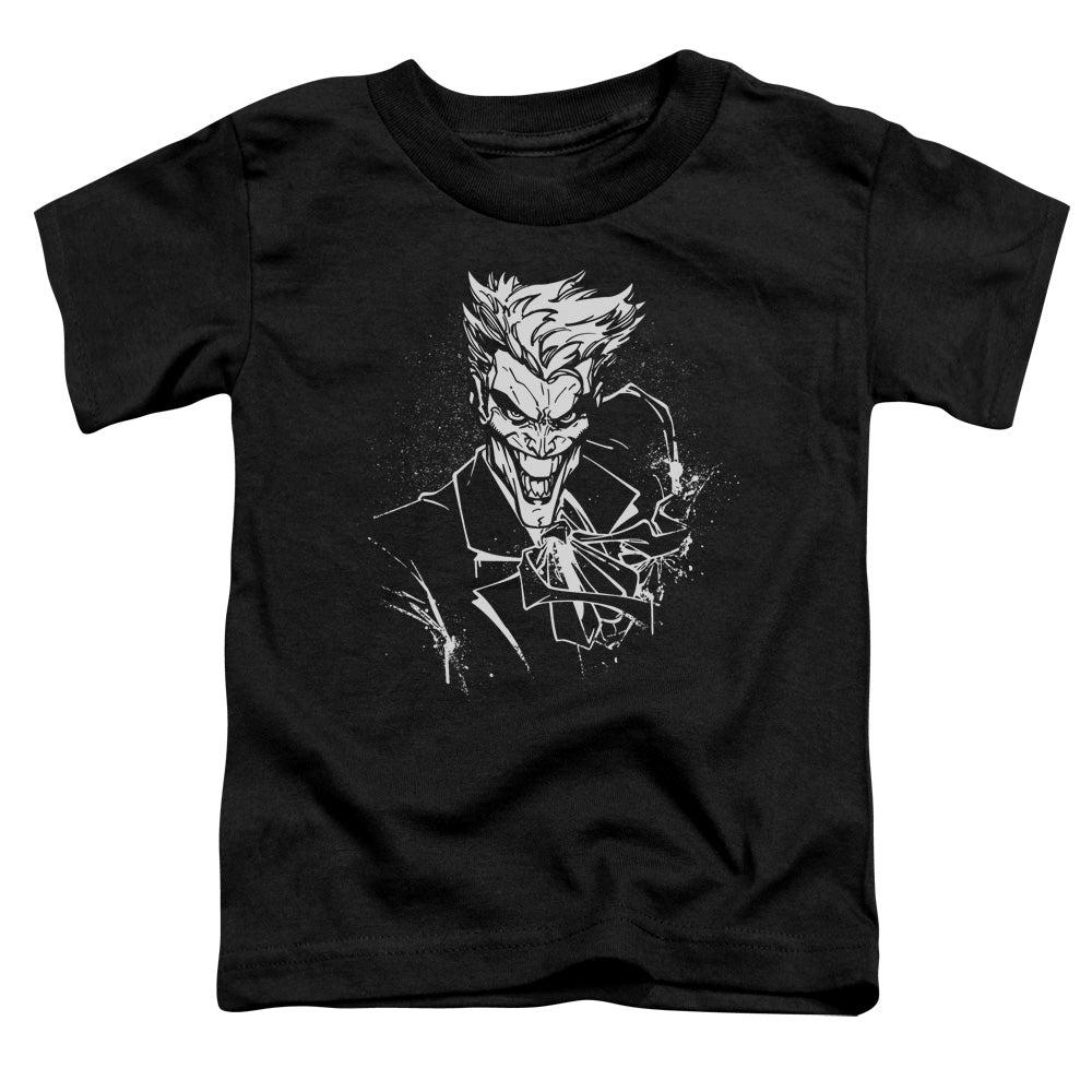 Batman Comics Jokers Splatter Smile Toddler 18/1 Cotton Short-Sleeve T-Shirt