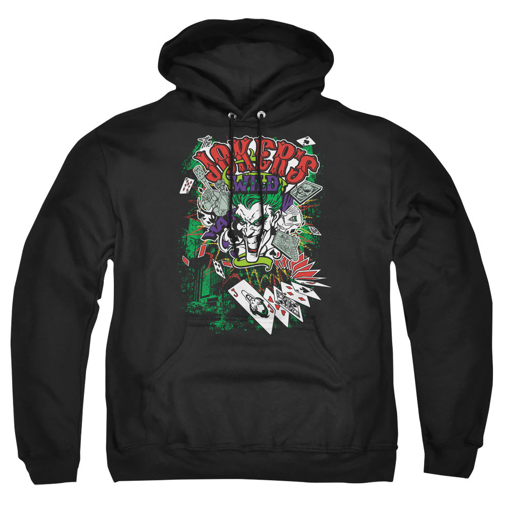 Batman Comics Jokers Wild Men's Pull-Over 75 25 Poly Hoodie