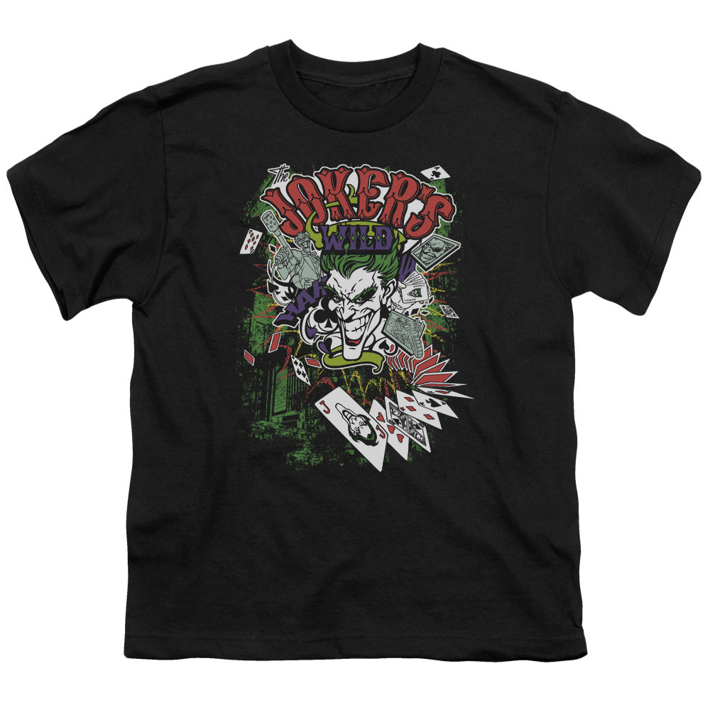 Batman Comics Jokers Wild Youth 18/1 100% Cotton Short-Sleeve T-Shirt