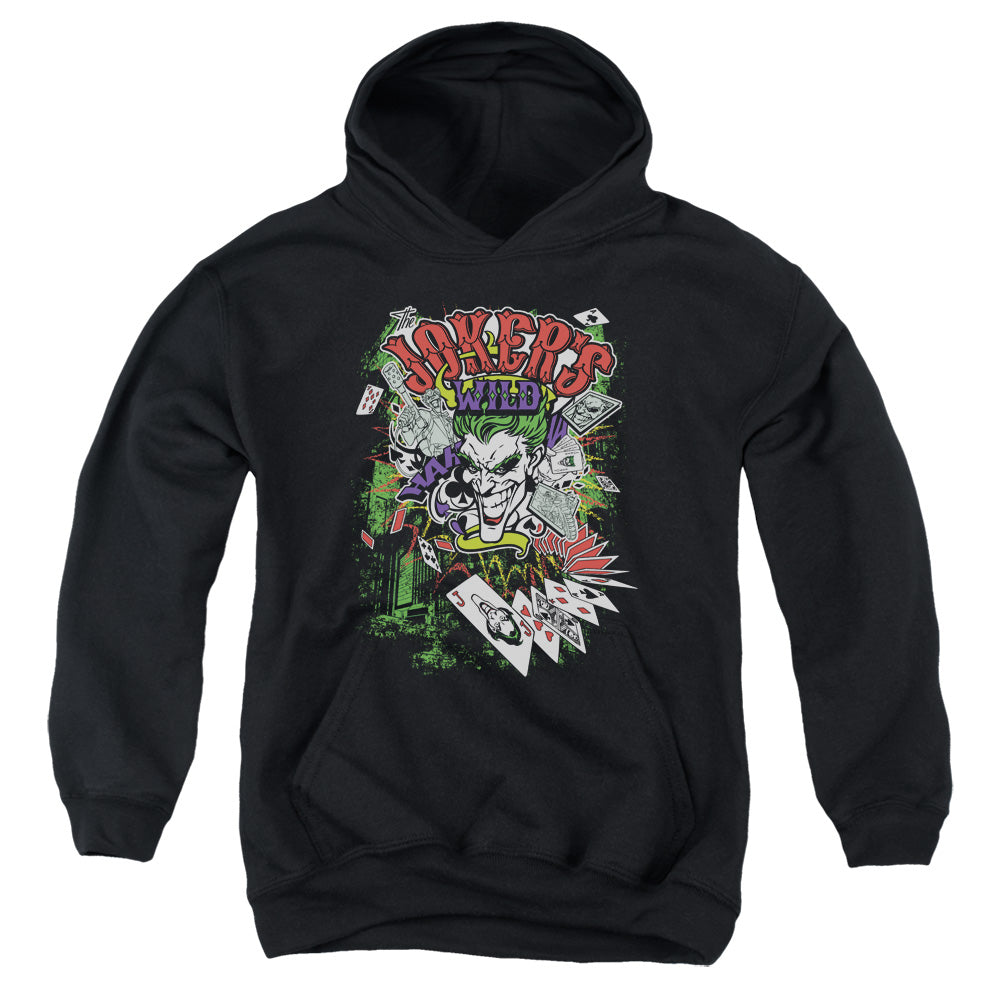 Batman Comics Jokers Wild Youth Cotton Poly Pull-Over Hoodie