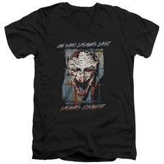 Batman Comics Just For Laughs Men's 30/1 Cotton Slim V-Neck T-Shirt