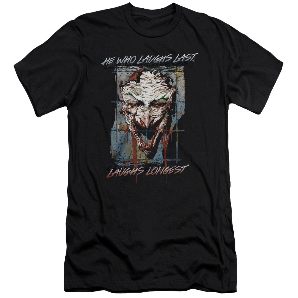 Batman Comics Just For Laughs Men's Ultra-Soft 30/1 Cotton Slim Short-Sleeve T-Shirt