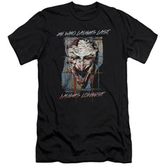 Batman Comics Just For Laughs Men's Ultra-Soft 30/1 Cotton Slim Short-Sleeve T-Shirt