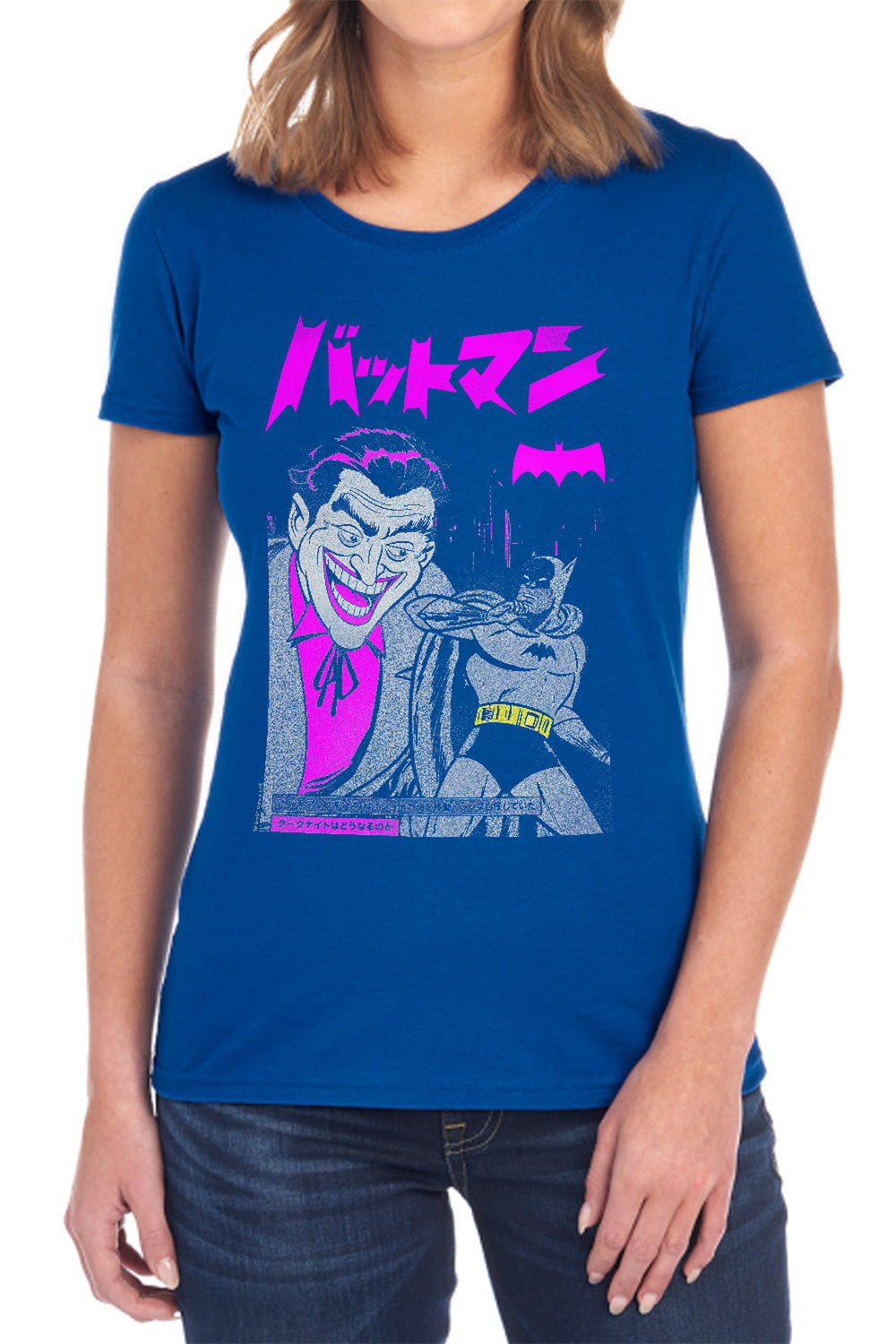 Batman Comics Kanji Cover Women's 18/1 Cotton Short-Sleeve T-Shirt