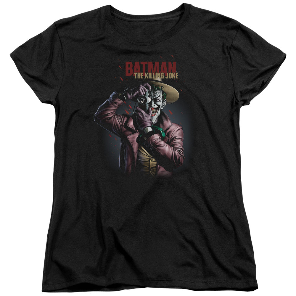 Batman Comics Killing Joke Camera Women's 18/1 Cotton Short-Sleeve T-Shirt