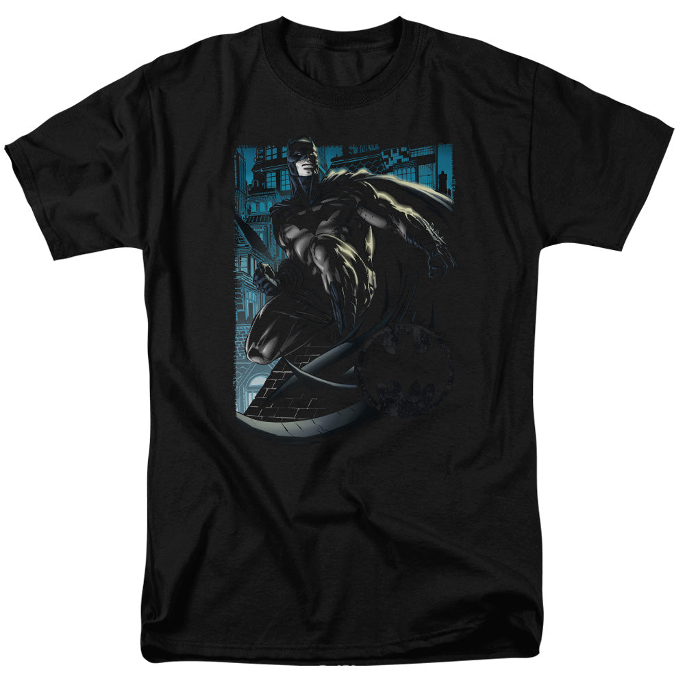 Batman Comics Knight Falls In Gotham Men's 18/1 Cotton Short-Sleeve T-Shirt