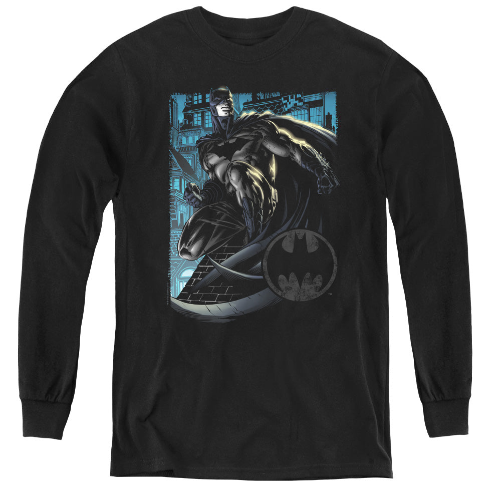 Batman Comics Knight Falls In Gotham Youth Long-Sleeve T-Shirt
