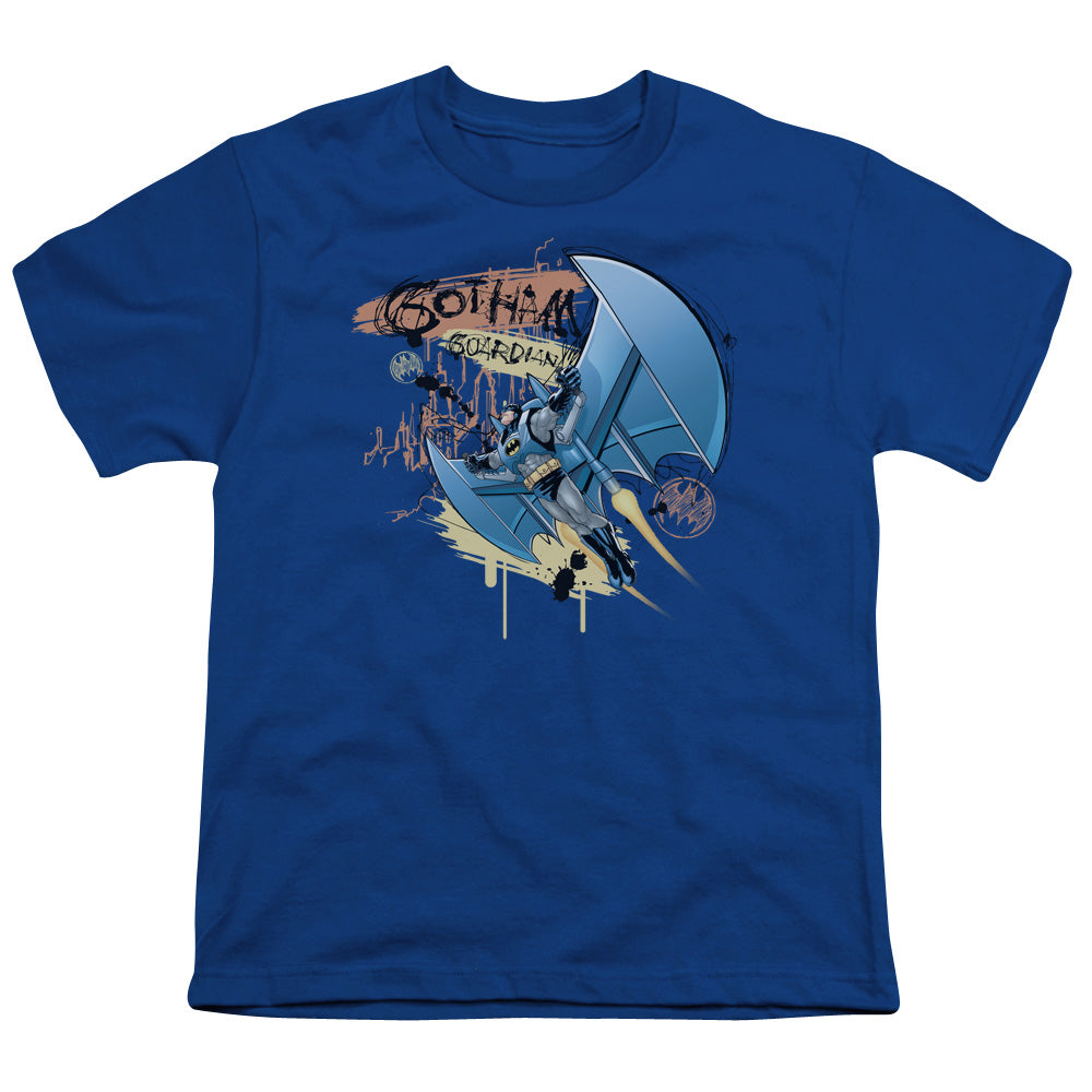 Batman Comics Knight Flight Youth 18/1 100% Cotton Short-Sleeve T-Shirt