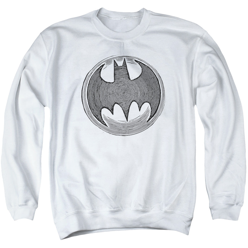 Batman Comics Knight Knockout Men's Crewneck 50 50 Poly Long-Sleeve T-Shirt