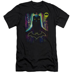 Batman Comics Knight Lights Men's Ultra-Soft 30/1 Cotton Slim Short-Sleeve T-Shirt