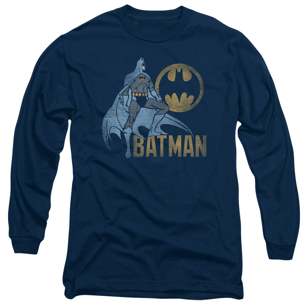 Batman Comics Knight Watch Men's 18/1 Cotton Long-Sleeve T-Shirt