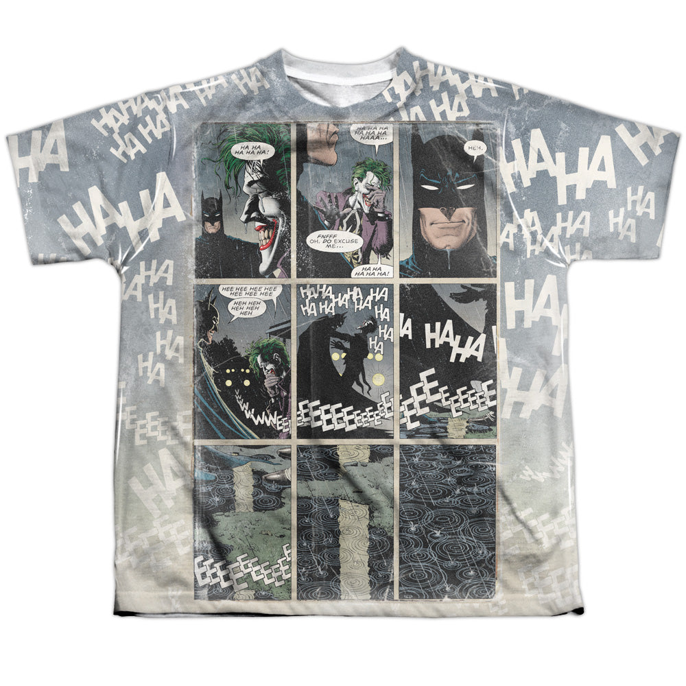 Batman Comics Last Laugh Youth Regular Fit Poly Short-Sleeve T-Shirt
