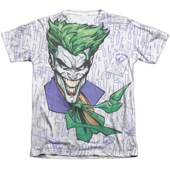 Batman Comics Laugh Clown Laugh Men's Regular Fit Poly Cotton Short-Sleeve T-Shirt