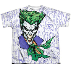 Batman Comics Laugh Clown Laugh Youth Regular Fit Poly Short-Sleeve T-Shirt
