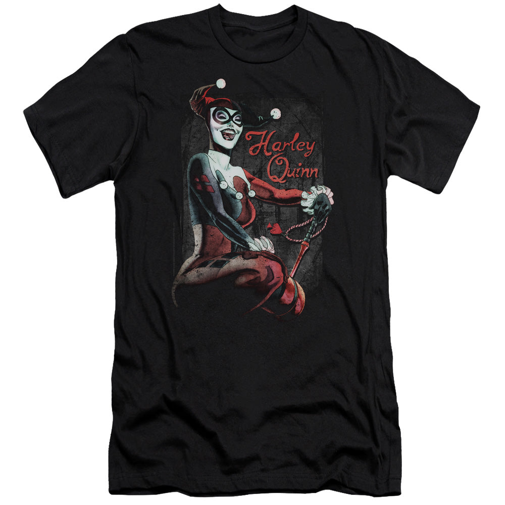 Batman Comics Laugh It Up Men's Ultra-Soft 30/1 Cotton Slim Short-Sleeve T-Shirt