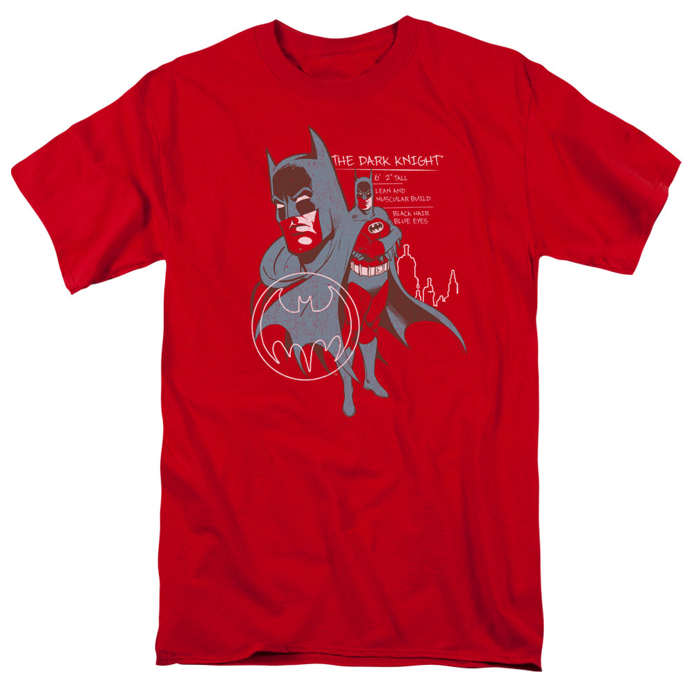 Batman Comics Lean And Muscular Men's 18/1 Cotton Short-Sleeve T-Shirt