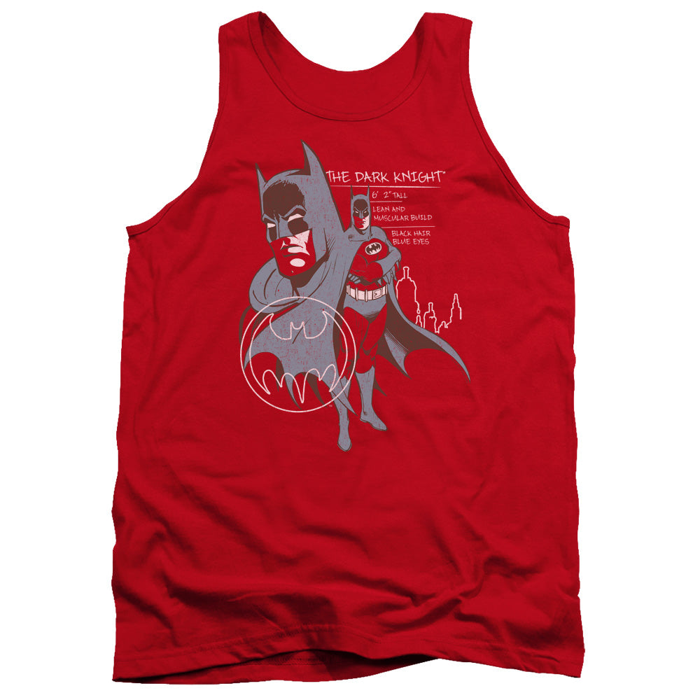 Batman Comics Lean And Muscular Men's 18/1 Cotton Tank Top