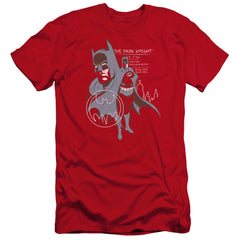 Batman Comics Lean And Muscular Men's Ultra-Soft 30/1 Cotton Slim Short-Sleeve T-Shirt