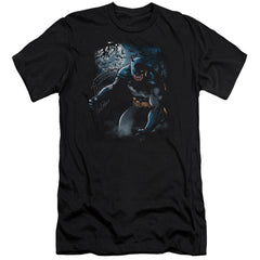 Batman Comics Light Of The Moon Men's Ultra-Soft 30/1 Cotton Slim Short-Sleeve T-Shirt