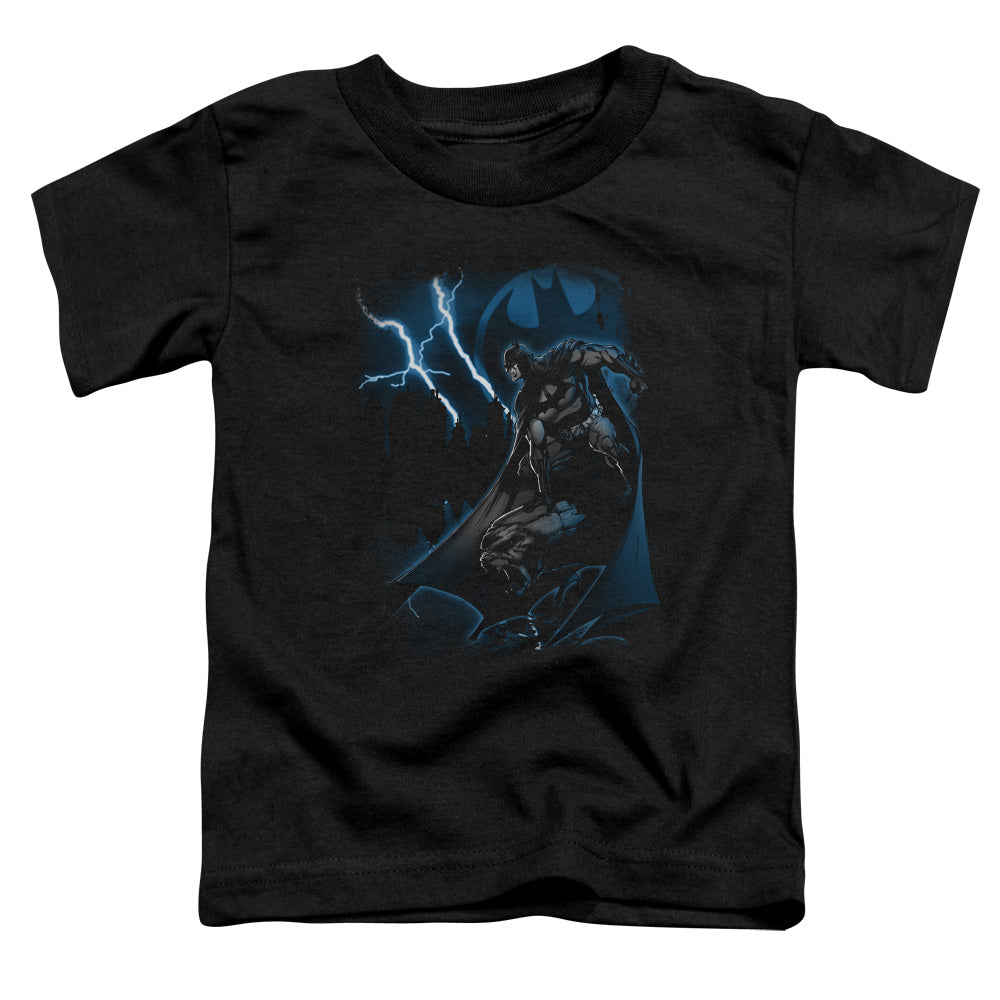Batman Comics Lightning Strikes Toddler 18/1 Cotton Short-Sleeve T-Shirt