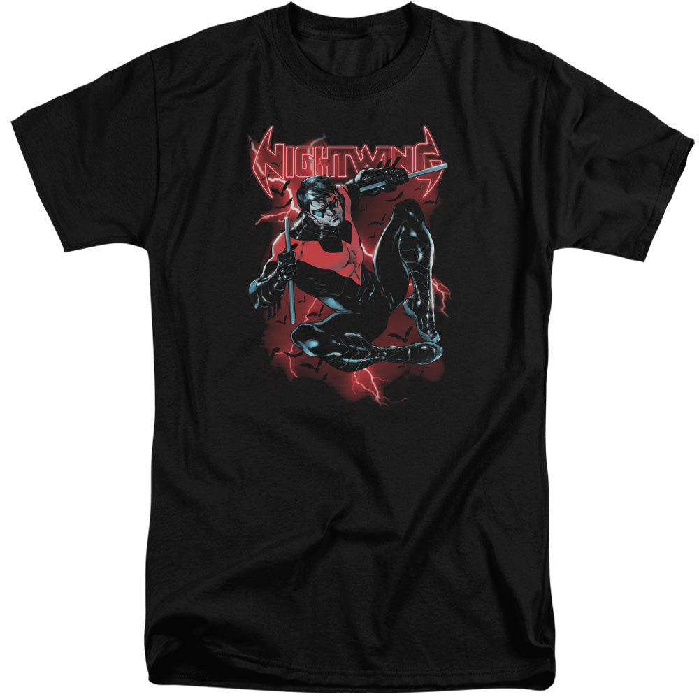 Batman Comics Lightwing Men's 18/1 Tall Cotton Short-Sleeve T-Shirt