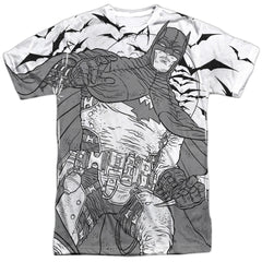 Batman Comics Liney Sub Men's Regular Fit Polyester Short-Sleeve T-Shirt