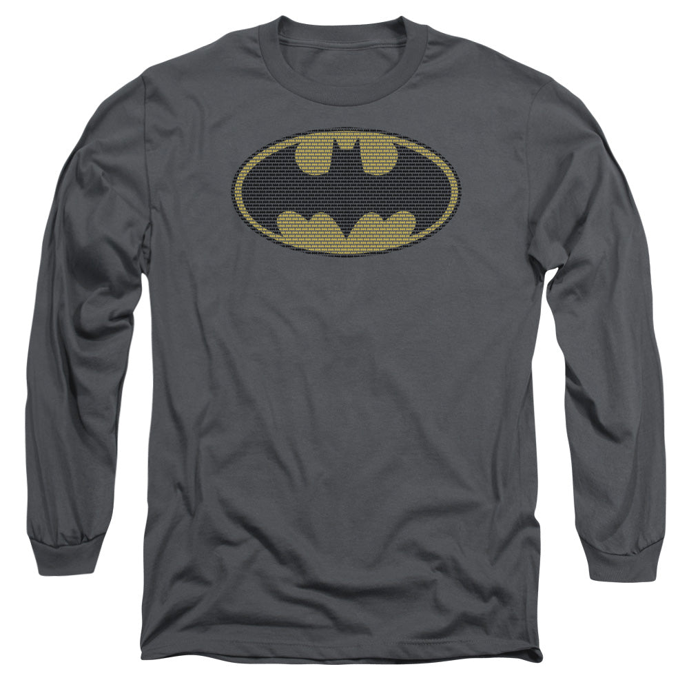 Batman Comics Little Logos Men's 18/1 Cotton Long-Sleeve T-Shirt