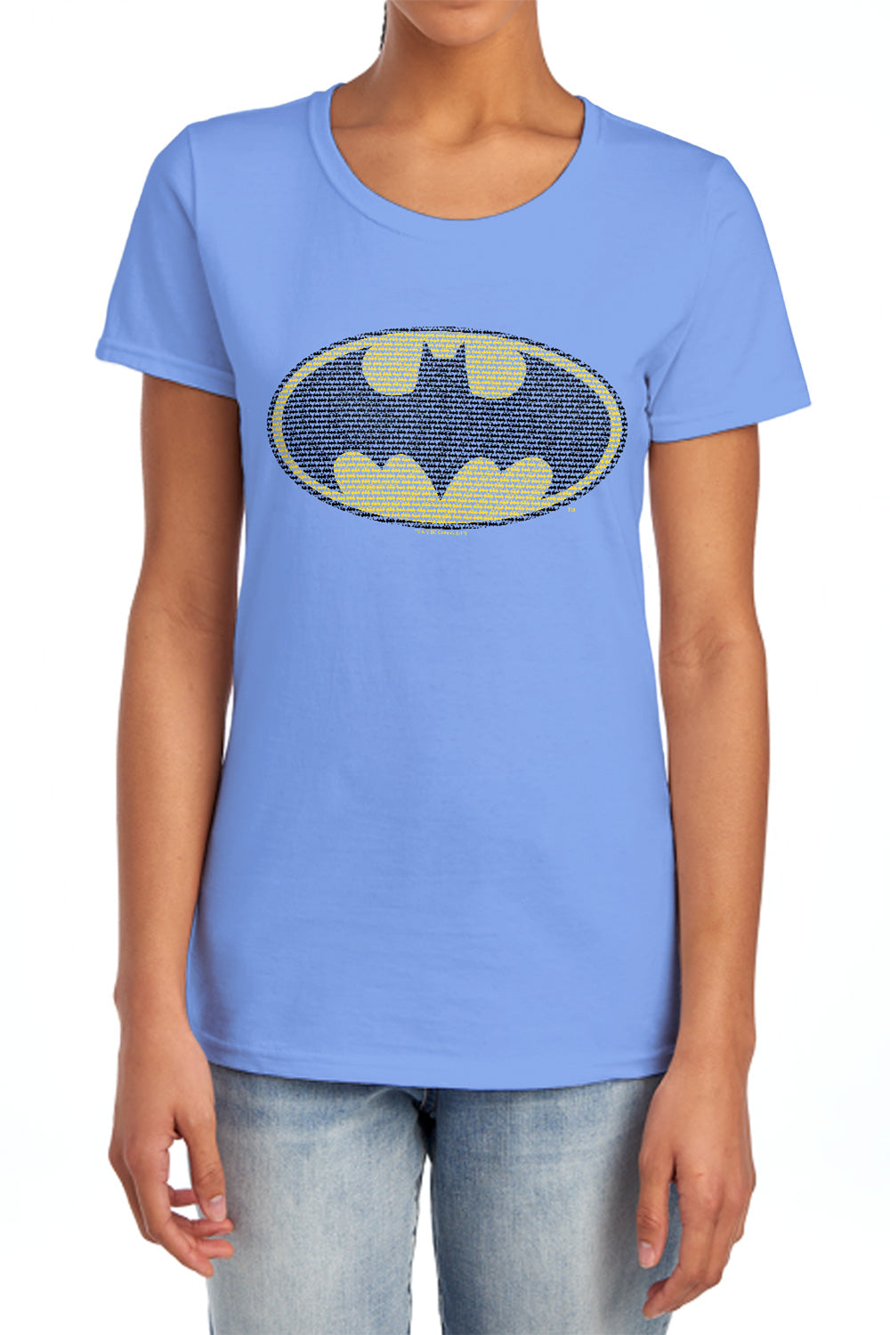 Batman Comics Little Logos Women's 18/1 Cotton Short-Sleeve T-Shirt
