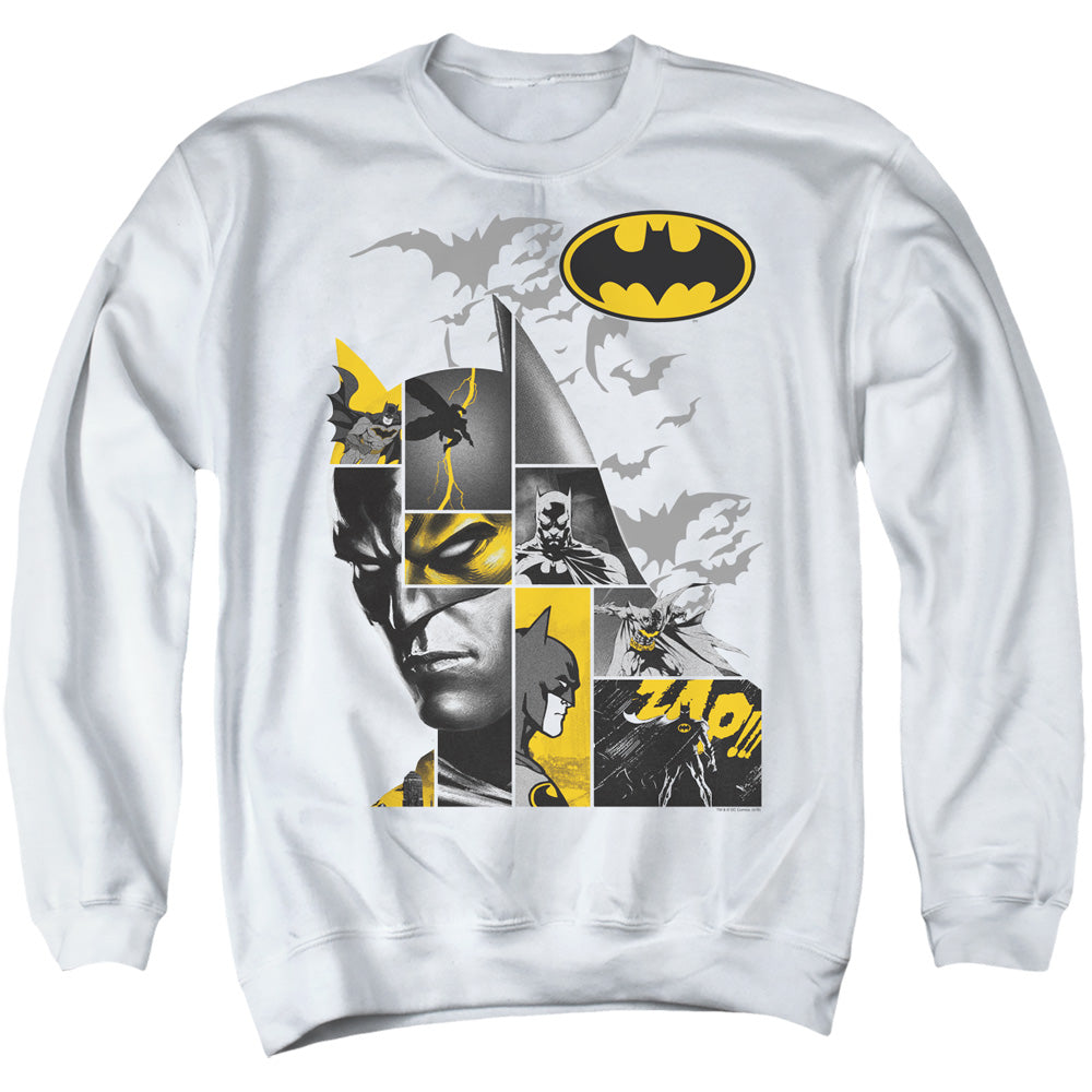 Batman Comics Long Live Men's Crewneck 50 50 Poly Long-Sleeve T-Shirt
