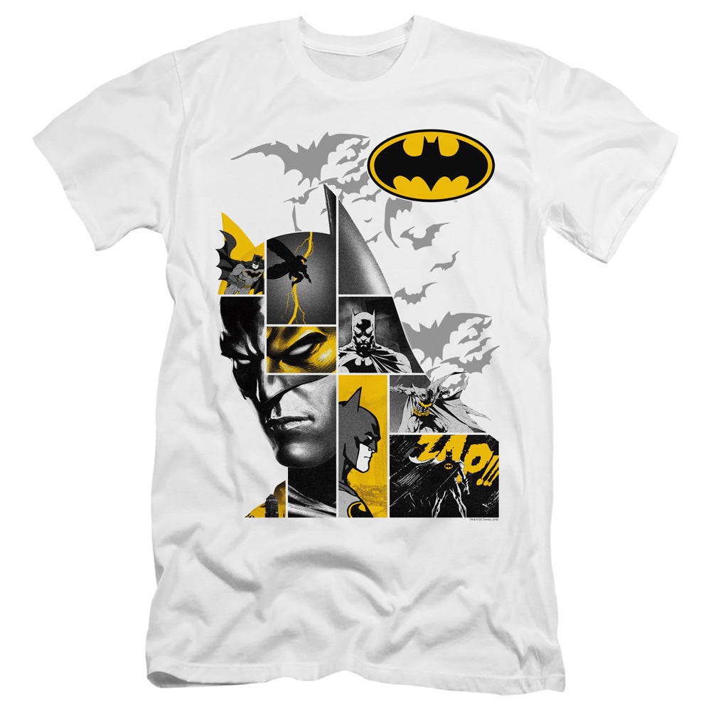 Batman Comics Long Live Men's Ultra-Soft 30/1 Cotton Slim Short-Sleeve T-Shirt
