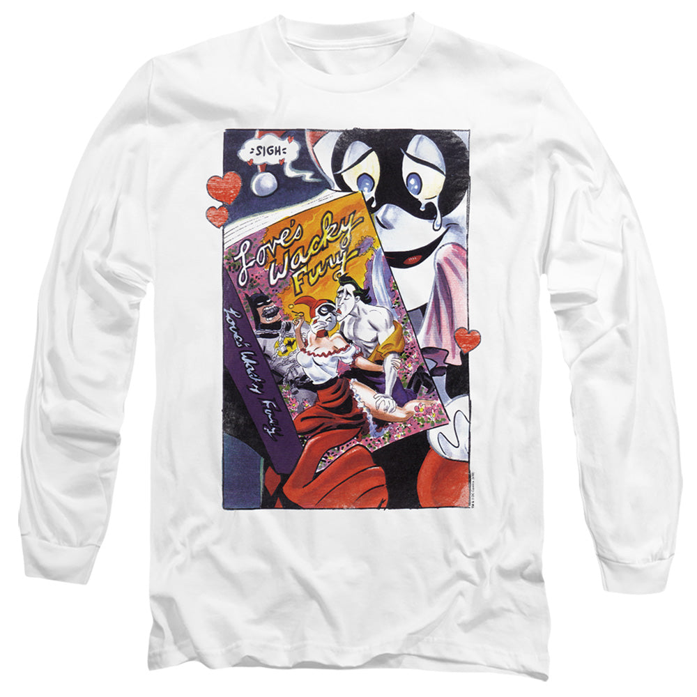 Batman Comics Loves Wacky Fury Men's 18/1 Cotton Long-Sleeve T-Shirt