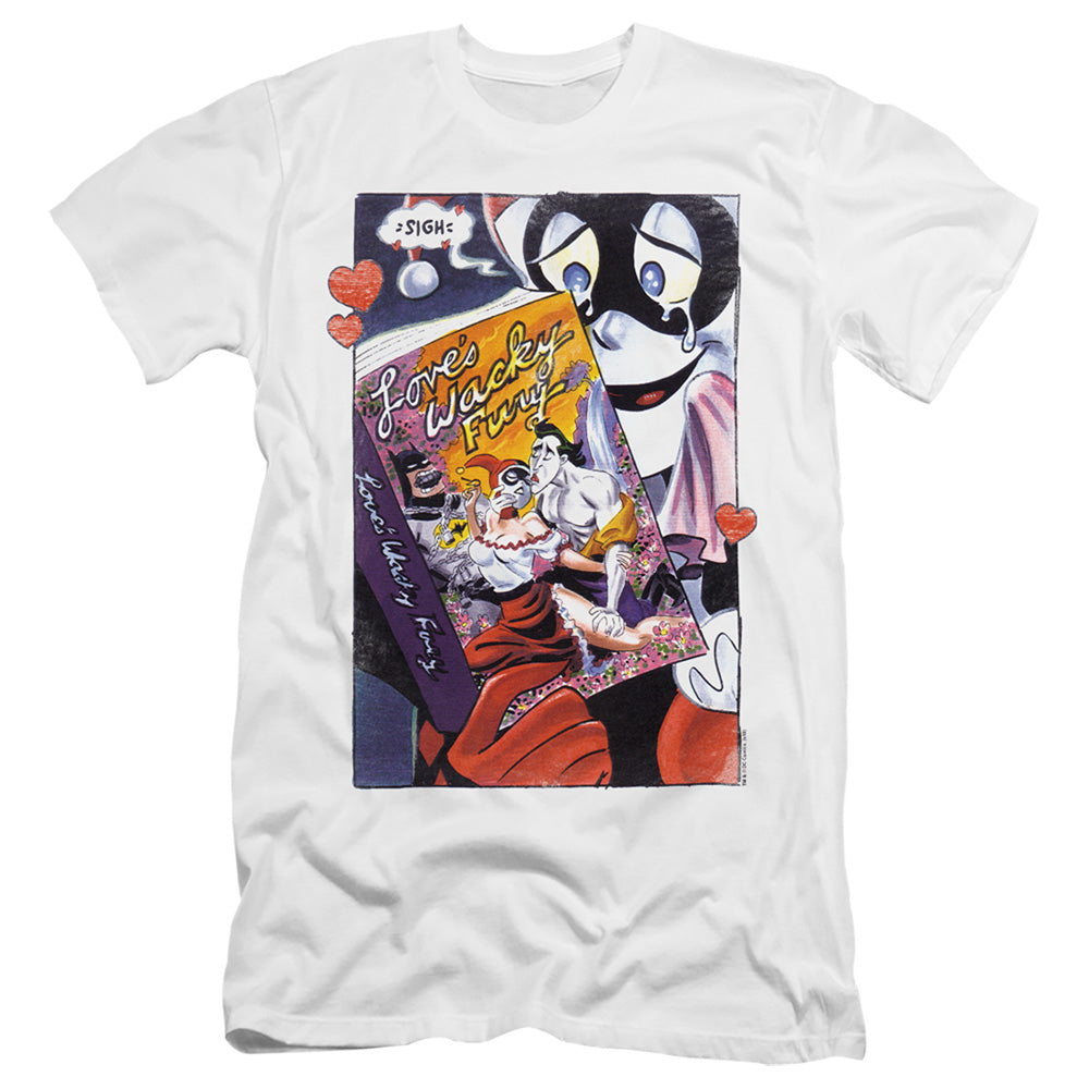 Batman Comics Loves Wacky Fury Men's Ultra-Soft 30/1 Cotton Slim Short-Sleeve T-Shirt