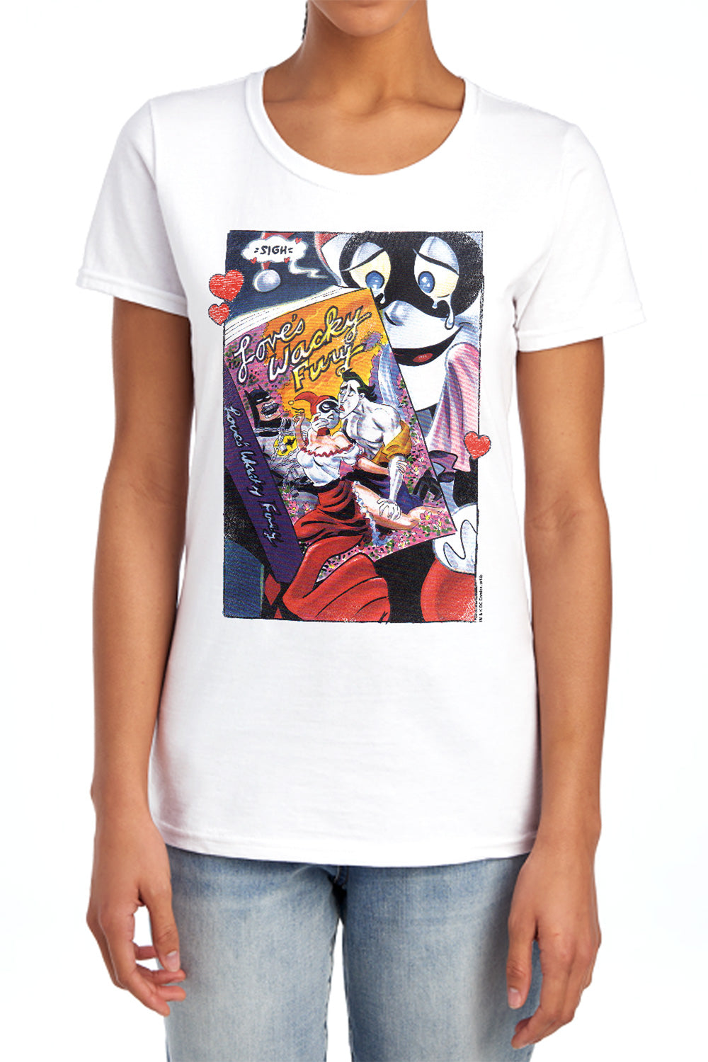 Batman Comics Loves Wacky Fury Women's 18/1 Cotton Short-Sleeve T-Shirt